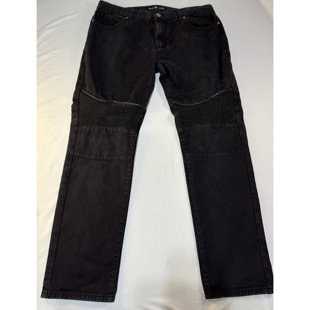 Red‎ Ape Men's Sz 38 Straight Leg Fly Front Hip Hop Baggy Grunge Y2K Streetwear